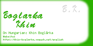 boglarka khin business card